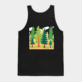 Pine tree forest Tank Top